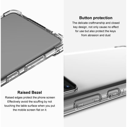 For Google Pixel 7a imak Shockproof Airbag TPU Phone Case(Transparent Black) - Google Cases by imak | Online Shopping UK | buy2fix