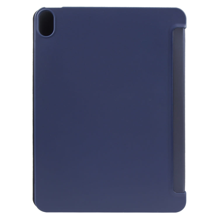For iPad 10.9 2022 / Air 5 / Air 4 GEBEI 3-folding Holder Shockproof Flip Leather Tablet Case(Dark Blue) - iPad 10th Gen 10.9 Cases by GEBEI | Online Shopping UK | buy2fix