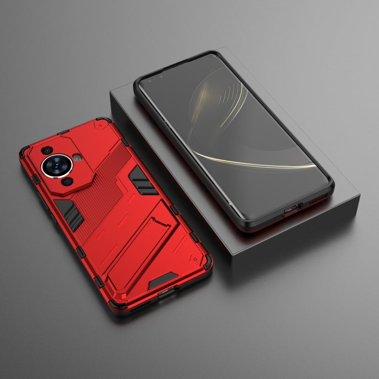 For Huawei nova 11 Pro 4G Punk Armor 2 in 1 PC + TPU Phone Case with Holder(Red) - Huawei Cases by buy2fix | Online Shopping UK | buy2fix