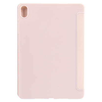 For Huawei MatePad Air 11.5 GEBEI 3-folding Holder Shockproof Flip Leather Tablet Case(Pink) - Huawei by GEBEI | Online Shopping UK | buy2fix