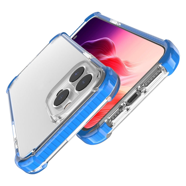 For iPhone 15 Pro Four-corner Shockproof TPU + Acrylic Phone Case(Blue) - iPhone 15 Pro Cases by buy2fix | Online Shopping UK | buy2fix