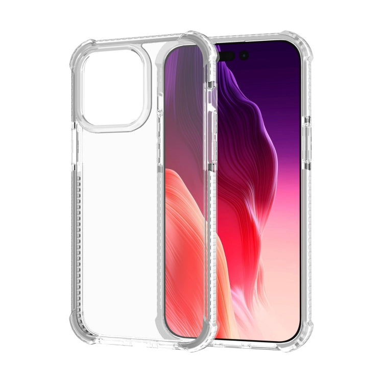 For iPhone 15 Pro Four-corner Shockproof TPU + Acrylic Phone Case(Transparent) - iPhone 15 Pro Cases by buy2fix | Online Shopping UK | buy2fix