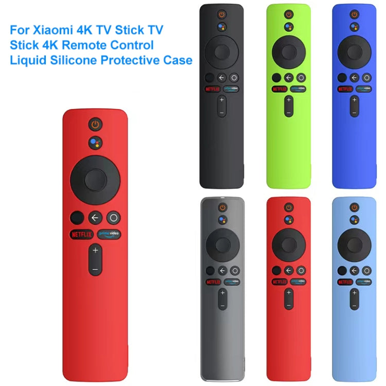 For Xiaomi 4K TV Stick Remote Control Liquid Silicone Protective Case(Dark Blue) - Remote Control Covers by buy2fix | Online Shopping UK | buy2fix