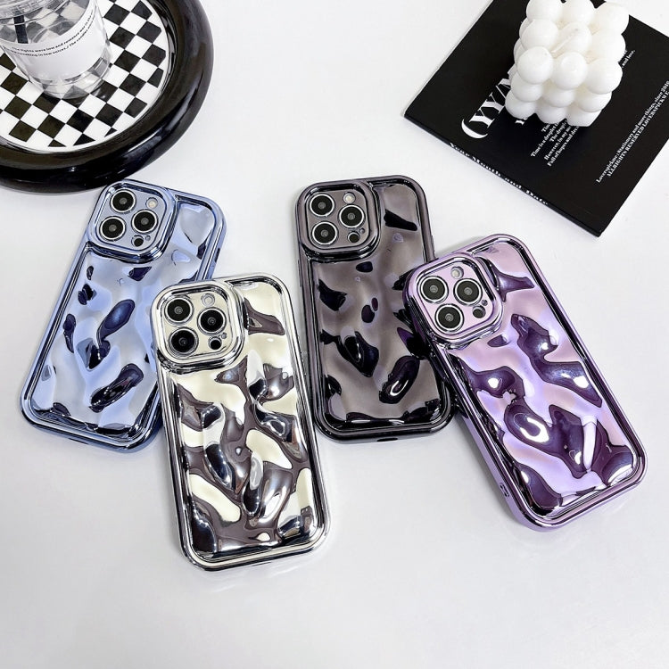 For iPhone 13 Electroplating Meteorite Texture TPU Phone Case(Purple) - iPhone 13 Cases by buy2fix | Online Shopping UK | buy2fix