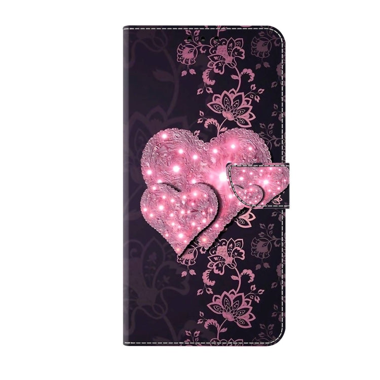 For Xiaomi Redmi 9T Crystal 3D Shockproof Protective Leather Phone Case(Lace Love) - Xiaomi Cases by buy2fix | Online Shopping UK | buy2fix