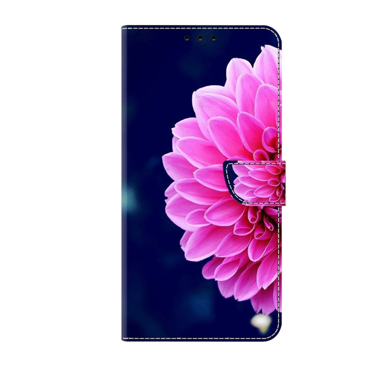 For Xiaomi Redmi Note 9 Crystal 3D Shockproof Protective Leather Phone Case(Pink Petals) - Xiaomi Cases by buy2fix | Online Shopping UK | buy2fix