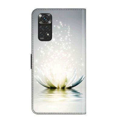 For Xiaomi Redmi Note 11 Global Crystal 3D Shockproof Protective Leather Phone Case(Light Lotus) - Xiaomi Cases by buy2fix | Online Shopping UK | buy2fix