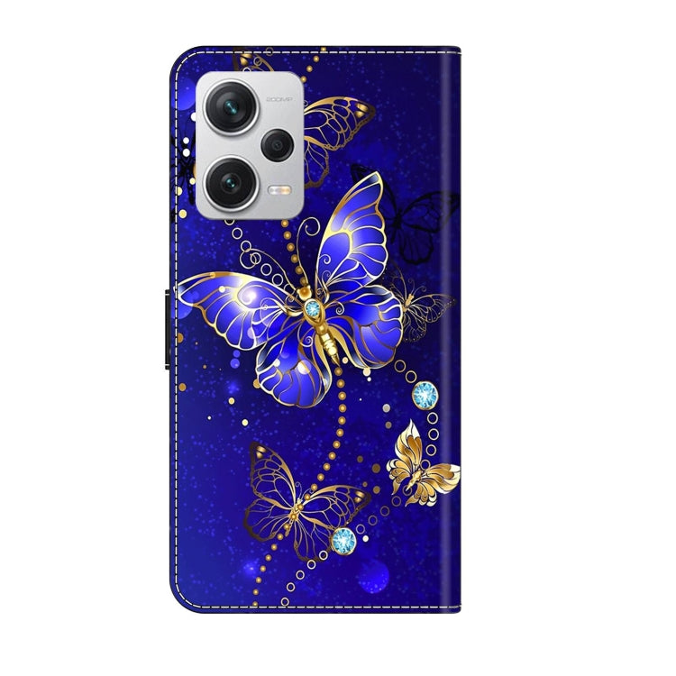 For Xiaomi Redmi Note 12 Pro+ Crystal 3D Shockproof Protective Leather Phone Case(Diamond Butterfly) - Xiaomi Cases by buy2fix | Online Shopping UK | buy2fix