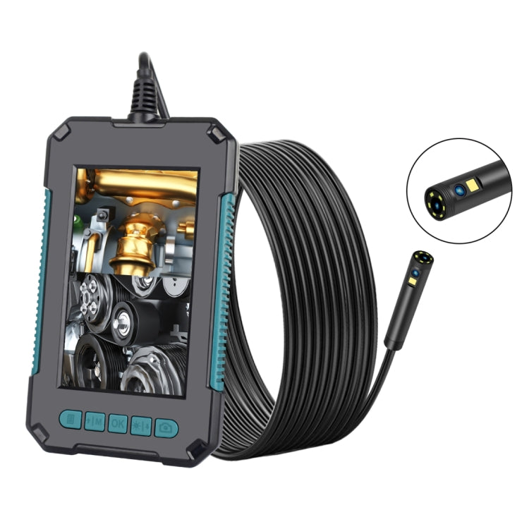 P40 5.5mm 1080P IP68 Waterproof 4.3 inch Highlight Screen Dual Camera Digital Endoscope, Length:10m Hard Cable -  by buy2fix | Online Shopping UK | buy2fix