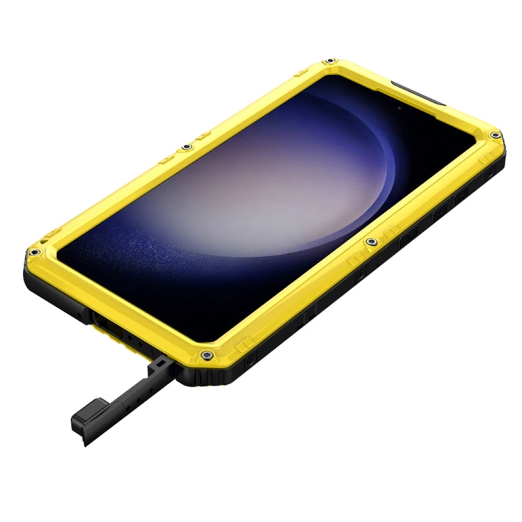 For Samsung Galaxy S23 5G RedPepper Wolf 360 Full Body Rugged IP68 Waterproof Phone Case(Yellow) - Galaxy S23 5G Cases by RedPepper | Online Shopping UK | buy2fix