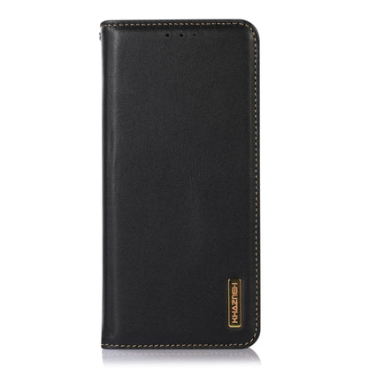 For Huawei Nova 11i / Enjoy 60 Pro / Maimang 20 5G KHAZNEH Nappa Top Layer Cowhide Leather Phone Case(Black) - Huawei Cases by buy2fix | Online Shopping UK | buy2fix