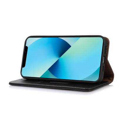 For Huawei Nova Y91 4G / Enjoy 60X KHAZNEH Nappa Top Layer Cowhide Leather Phone Case(Black) - Huawei Cases by buy2fix | Online Shopping UK | buy2fix