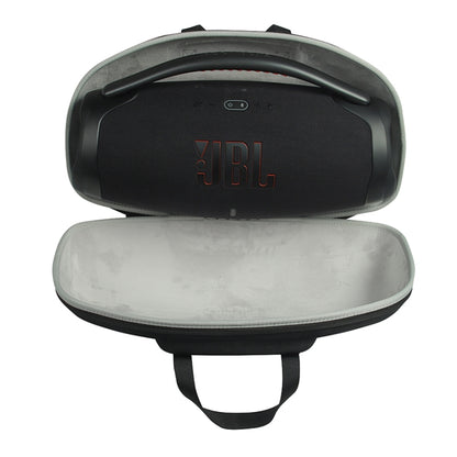 For JBL BoomBox 3 Shockproof Portable EVA Storage Case with Charger Bag(Black) - Protective Case by buy2fix | Online Shopping UK | buy2fix