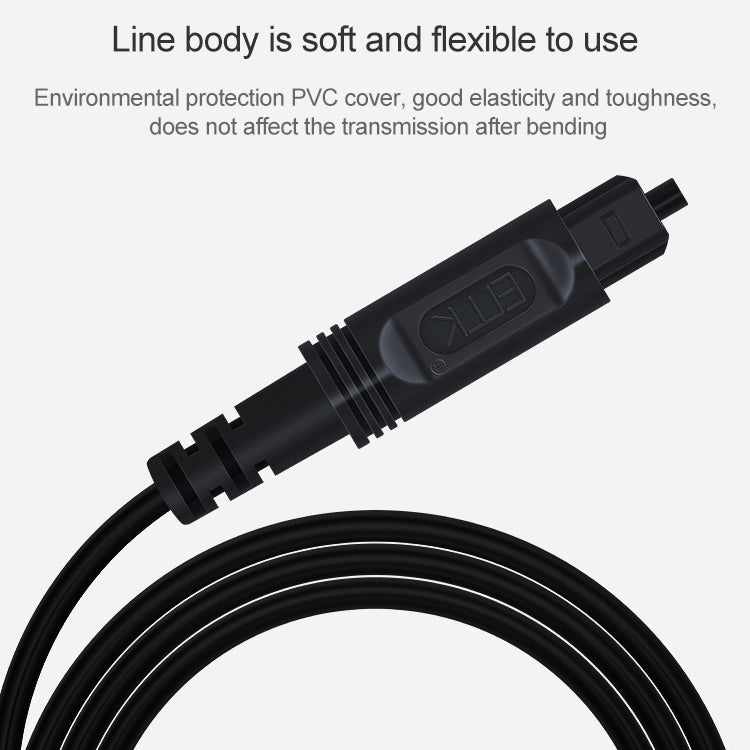 8m EMK OD2.2mm Digital Audio Optical Fiber Cable Plastic Speaker Balance Cable(Sky Blue) - Audio Optical Cables by EMK | Online Shopping UK | buy2fix