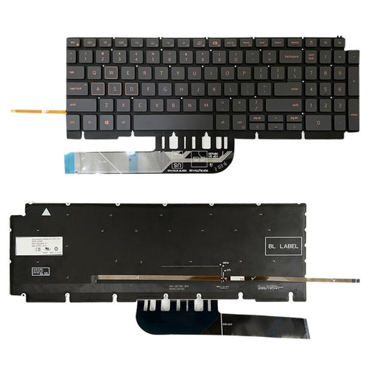 For Dell Inspiron G15 5510 5511 5515 5520 US Version Orange Backlight Laptop Keyboard(Black) - Dell Spare Parts by buy2fix | Online Shopping UK | buy2fix