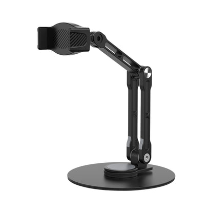 R-JUST HZ42 Clip Type Disc Rotating Phone Desktop Stand(Black) - Desktop Holder by R-JUST | Online Shopping UK | buy2fix