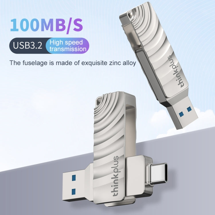 Lenovo Thinkplus MU232 USB 3.2 + USB-C / Type-C Dual Head Flash Drive, Memory:64GB - USB Flash Drives by Lenovo | Online Shopping UK | buy2fix