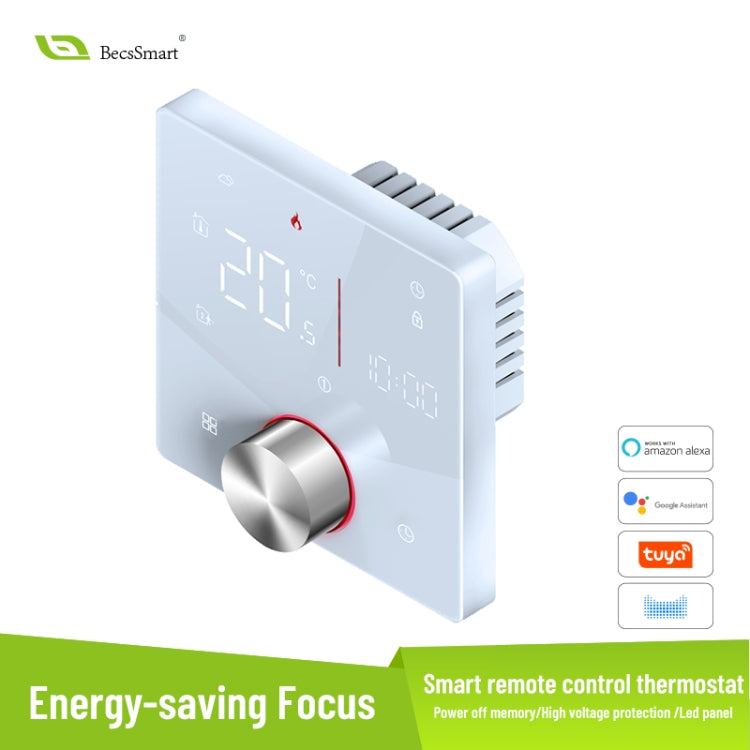 BHT-009GBLW Electric Heating WiFi Smart Home LED Thermostat(White) - Thermostat & Thermometer by buy2fix | Online Shopping UK | buy2fix