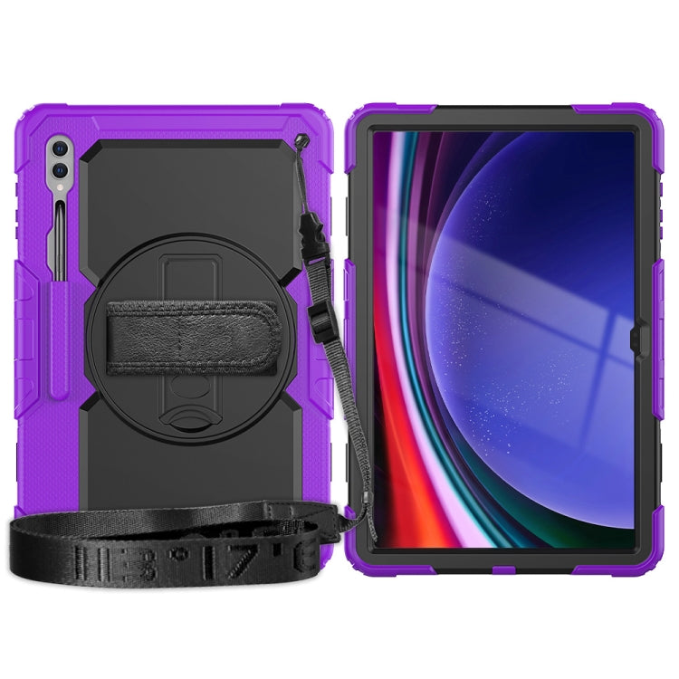 For Samsung Galaxy Tab S9 Ultra / S8 Ultra Silicone + PC Tablet Case(Purple+Black) - Galaxy Tab S9 Ultra Cases by buy2fix | Online Shopping UK | buy2fix