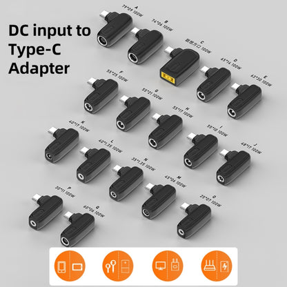 100W P 3.0X1.1mm Female to USB-C/Type-C Male Plug Charging Adapter - Universal Power Adapter by buy2fix | Online Shopping UK | buy2fix