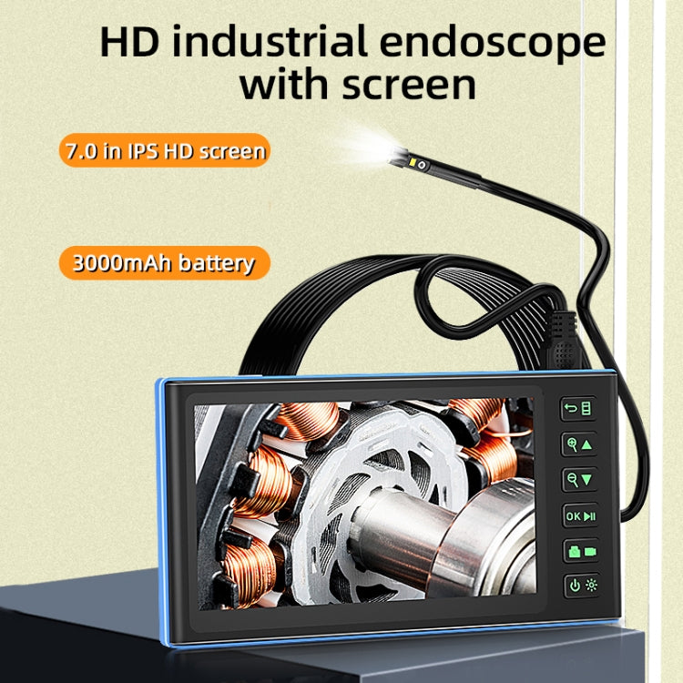 T23 3.9mm Single Lens 7 inch Screen Industrial Endoscope, Spec:2m Tube -  by buy2fix | Online Shopping UK | buy2fix