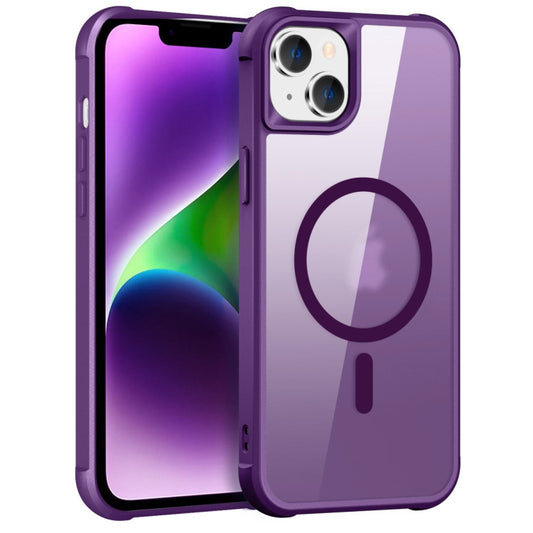 For iPhone 14 / 13 MagSafe Magnetic Phone Case(Purple) - iPhone 14 Cases by buy2fix | Online Shopping UK | buy2fix