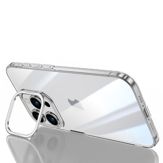 For iPhone 15 Pro Max SULADA PC + Aluminum Alloy Lens Holder Phone Case(Silver) - iPhone 15 Pro Max Cases by SULADA | Online Shopping UK | buy2fix