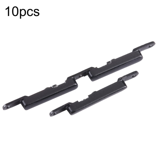 For Samsung Galaxy A10s SM-A107 10pcs Power Button + Volume Control Button(Black) - Home key & Side Key by buy2fix | Online Shopping UK | buy2fix