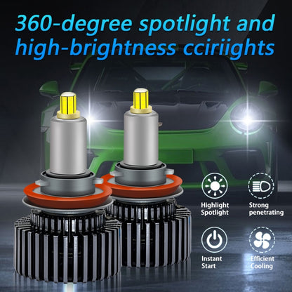V2 1 Pair H11 35W 6000K 4000LM Car 6 Sides LED Headlight(Cool White) - LED Headlamps by buy2fix | Online Shopping UK | buy2fix