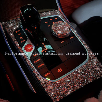 For Ford Mustang 2015-2020 Car Central Control CD Frame Diamond Decoration Sticker, Left and Right Drive - Car Interior Mouldings by buy2fix | Online Shopping UK | buy2fix