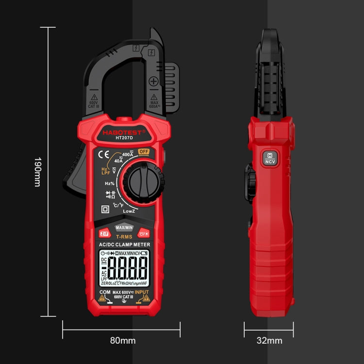 HABOTEST HT207B Multifunctional Digital Clamp Multimeter - Digital Multimeter by HABOTEST | Online Shopping UK | buy2fix