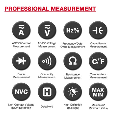 HABOTEST HT207B Multifunctional Digital Clamp Multimeter - Digital Multimeter by HABOTEST | Online Shopping UK | buy2fix