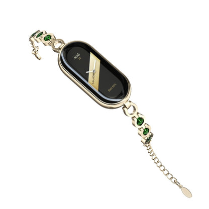 For Xiaomi Mi Band 8 / 9 / 9 NFC Mijobs Mermaid Beauty Bracelet Watch Band(Light Gold Green) - Watch Bands by MIJOBS | Online Shopping UK | buy2fix