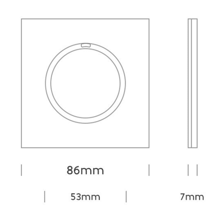 86mm Round LED Tempered Glass Switch Panel, Gold Round Glass, Style:Dual Computer Socket - Consumer Electronics by buy2fix | Online Shopping UK | buy2fix