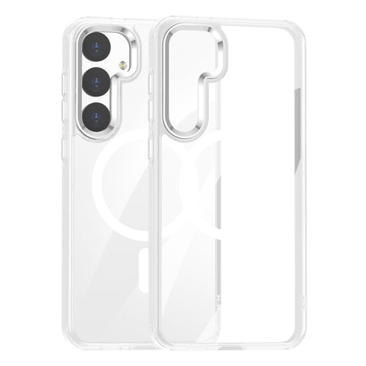 For Samsung Galaxy S24+ 5G MagSafe Anti-fingerprint Highly Transparent PC Phone Case(White) - Galaxy S24+ 5G Cases by buy2fix | Online Shopping UK | buy2fix