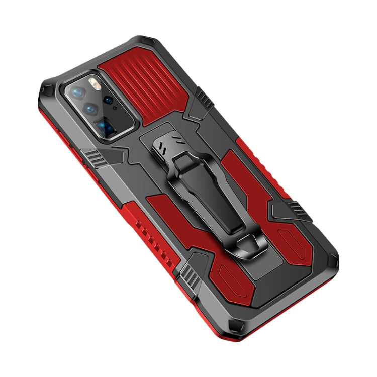 For Huawei Nova 5T Machine Armor Warrior Shockproof PC + TPU Protective Case(Red) - Mobile Accessories by buy2fix | Online Shopping UK | buy2fix