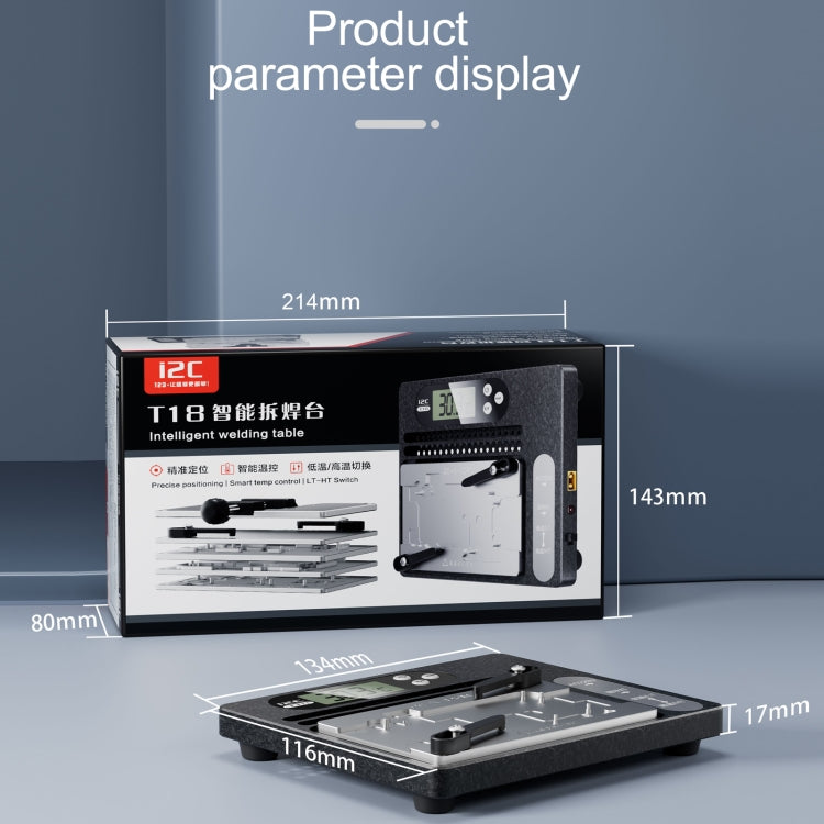 i2C T18 LCD Display PCB Motherboard Layered Desoldering Station For iPhone X-15 Pro Max, US Plug - Repair Platform by buy2fix | Online Shopping UK | buy2fix