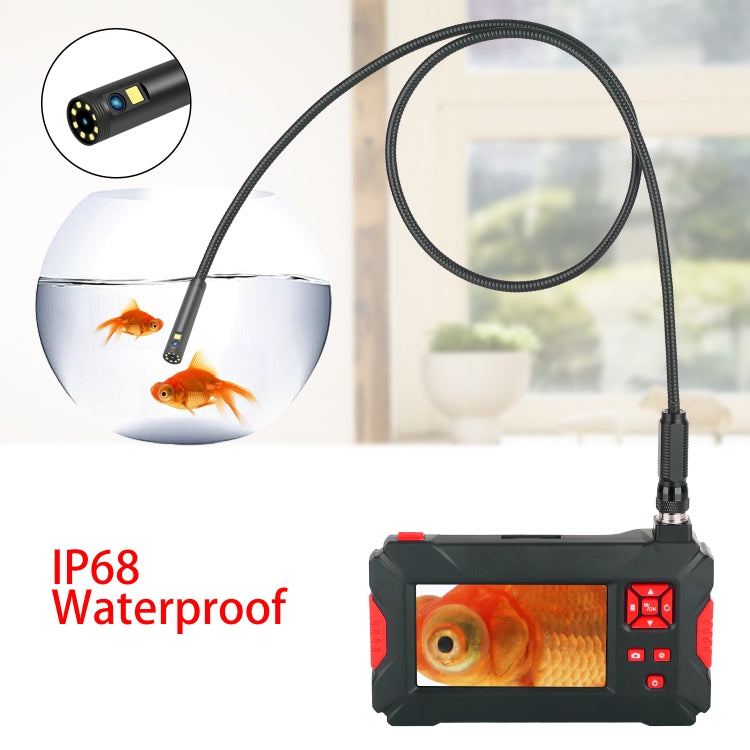 P30 8mm 1080P IP68 Waterproof 4.3 inch Screen Dual Camera Digital Endoscope, Length:1m Snake Tube(Black) - Consumer Electronics by buy2fix | Online Shopping UK | buy2fix