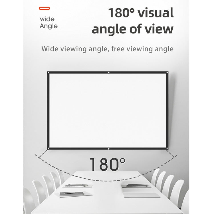 Simple Folding High Density Polyester Projector Film Curtain, Size:120 inch (16:9) Projection Area: 265x150cm - Film Curtains by buy2fix | Online Shopping UK | buy2fix