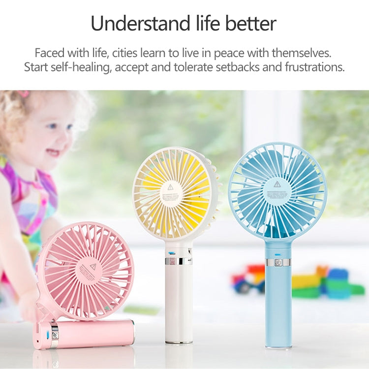 S2 Portable Foldable Handheld Electric Fan, with 3 Speed Control & Night Light (Sky Blue) - Consumer Electronics by buy2fix | Online Shopping UK | buy2fix