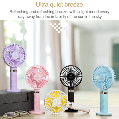 S8 Portable Mute Handheld Desktop Electric Fan, with 3 Speed Control (Pink) - Consumer Electronics by buy2fix | Online Shopping UK | buy2fix