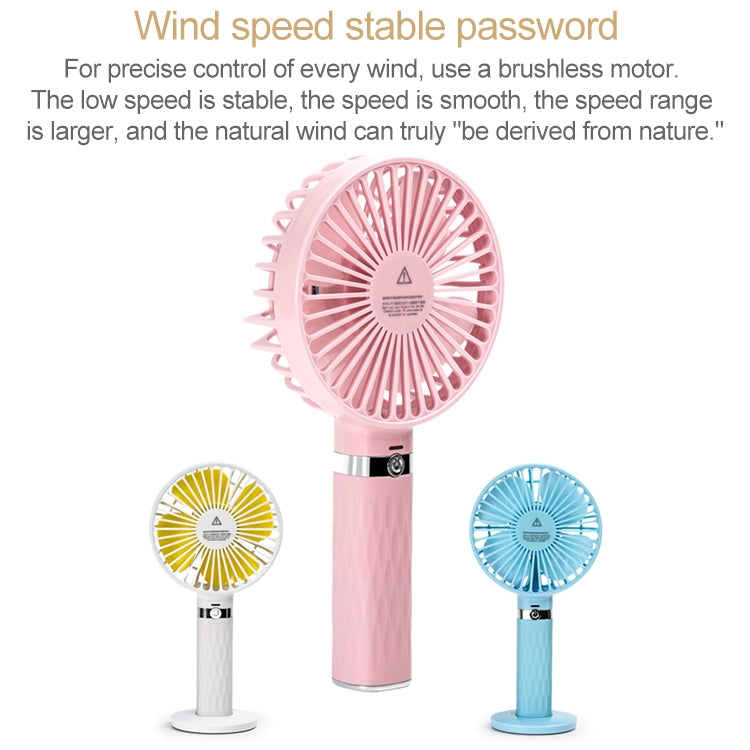 S8 Portable Mute Handheld Desktop Electric Fan, with 3 Speed Control (Sky Blue) - Consumer Electronics by buy2fix | Online Shopping UK | buy2fix