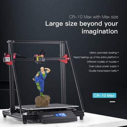 CREALITY CR-10 Max 750W Automatic Leveling Golden Triangle DIY 3D Printer, Print Size : 45 x 45 x 47cm, US Plug - 3D Printer by Creality | Online Shopping UK | buy2fix