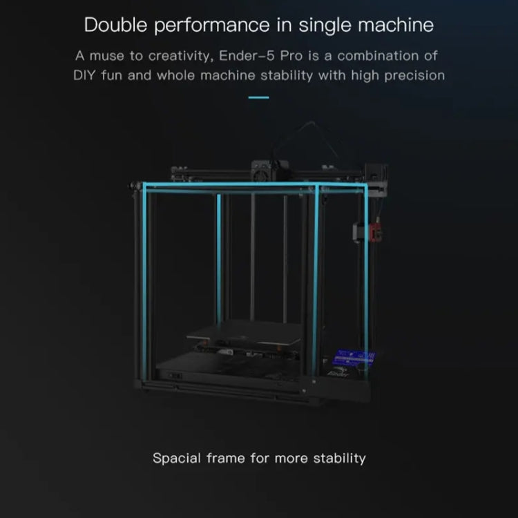 CREALITY Ender-5 Pro Silent Mainboard Double Y-axis DIY 3D Printer, Print Size : 22 x 22 x 30cm, US Plug - 3D Printer by Creality | Online Shopping UK | buy2fix