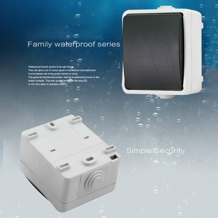 IP44 Waterproof Kitchen Bathroom Single Control Switch, EU Plug - Consumer Electronics by buy2fix | Online Shopping UK | buy2fix