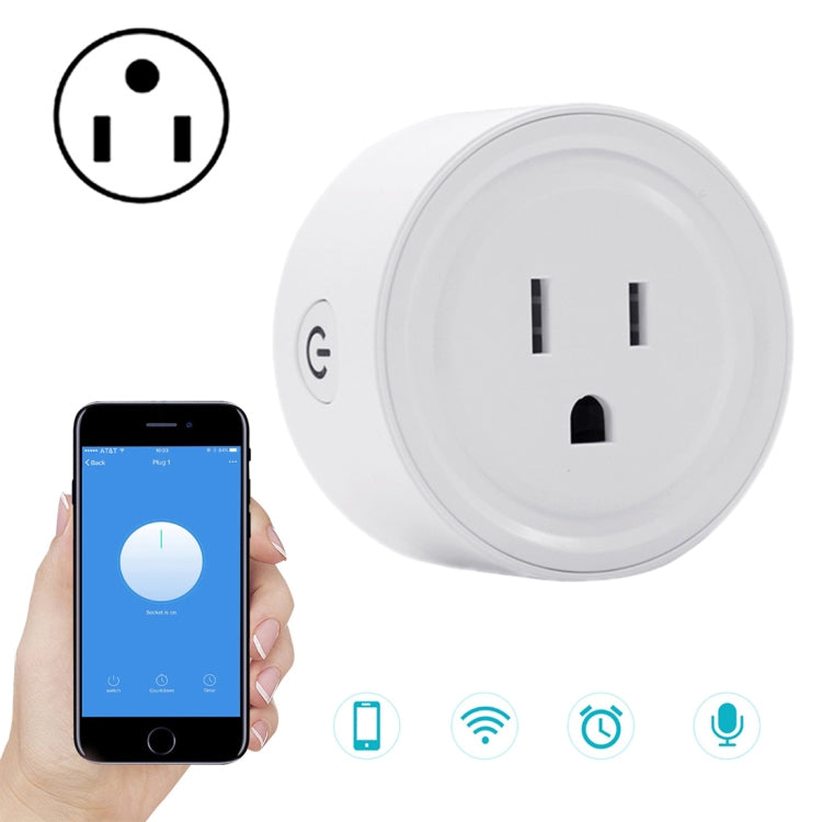 SA-003 10A Mini WiFi Plug Timing Smart Socket Works with Alexa & Google Home, AC 100-240V, US Plug - Consumer Electronics by buy2fix | Online Shopping UK | buy2fix