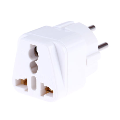 Portable Universal Socket to Israel Plug Power Adapter Travel Charger (White) - Consumer Electronics by buy2fix | Online Shopping UK | buy2fix
