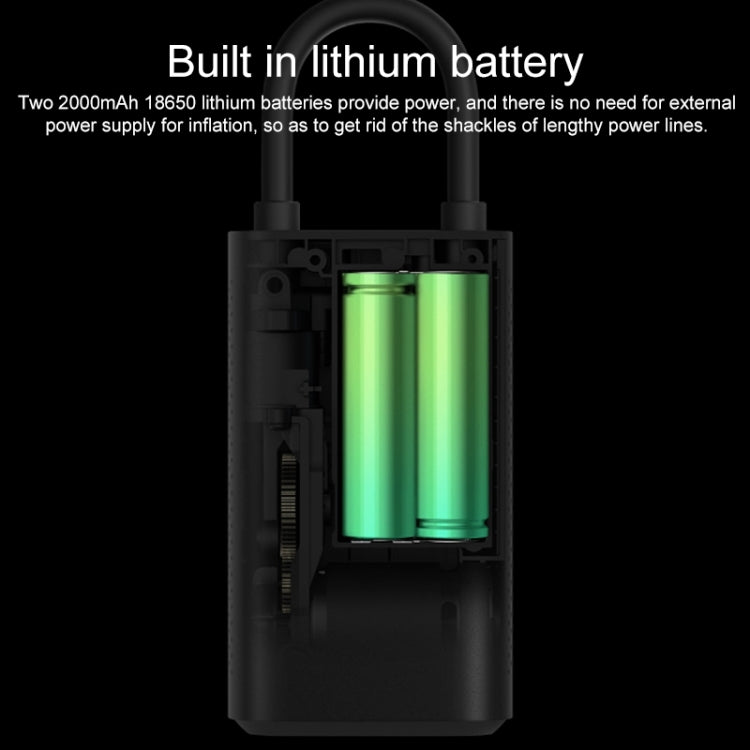 Original Xiaomi Mijia 1S Portable Digital Display Electric Air Pump Inflator(Black) - In Car by Xiaomi | Online Shopping UK | buy2fix