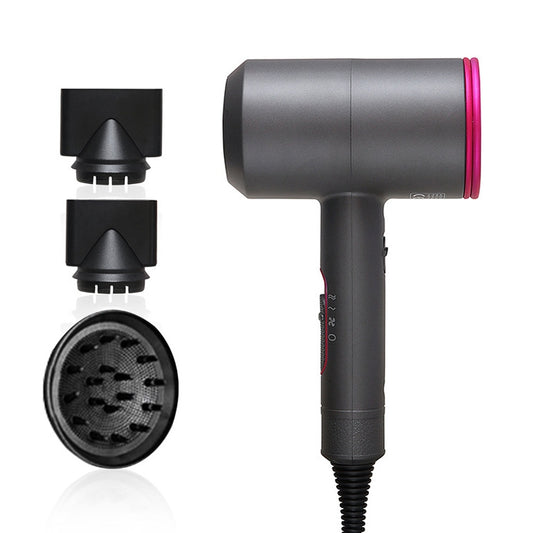 High-power Anionic Cold Hot Air Constant Temperature Hair Dryer, EU Plug(Red + Grey) - Home & Garden by buy2fix | Online Shopping UK | buy2fix