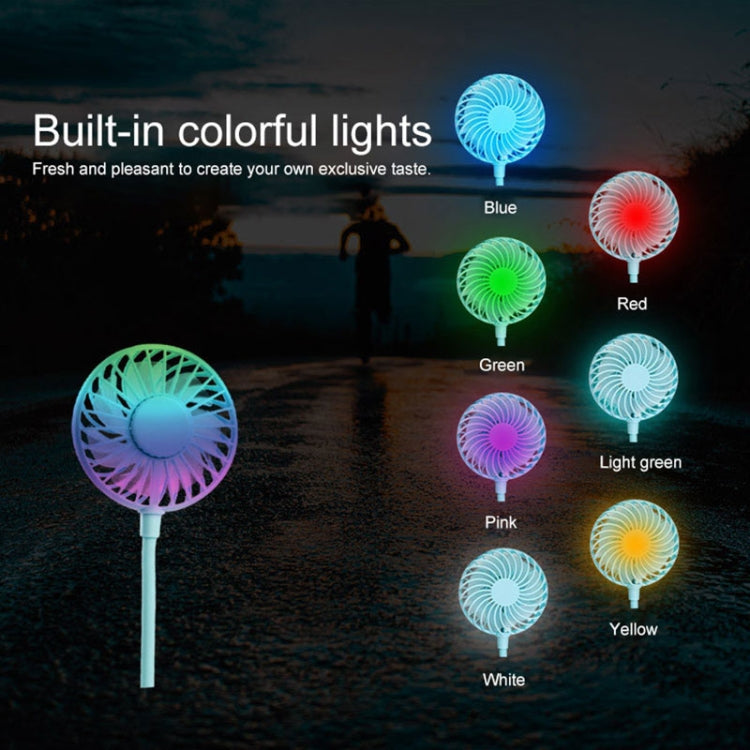 Creative Mini Hanging Neck Type Fan Outdoor LED Fan (Blue) - Consumer Electronics by buy2fix | Online Shopping UK | buy2fix